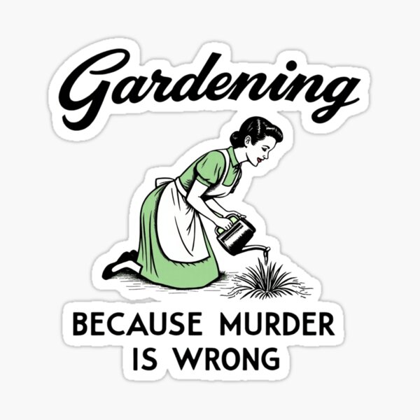 Item preview, Funny Gardening Retro Dark Humor Vintage  designed and sold by haitrieuic96.