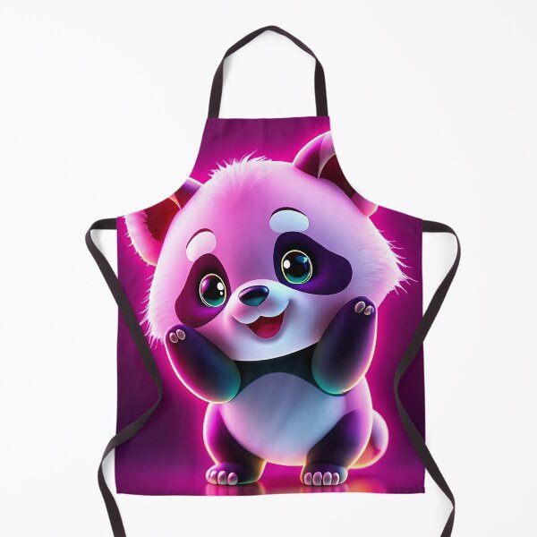 Item preview, Cute Glowing Neon Panda – Adorable Digital Art designed and sold by FusionCipher.