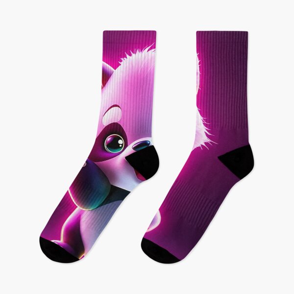 Item preview, Cute Glowing Neon Panda – Adorable Digital Art designed and sold by FusionCipher.
