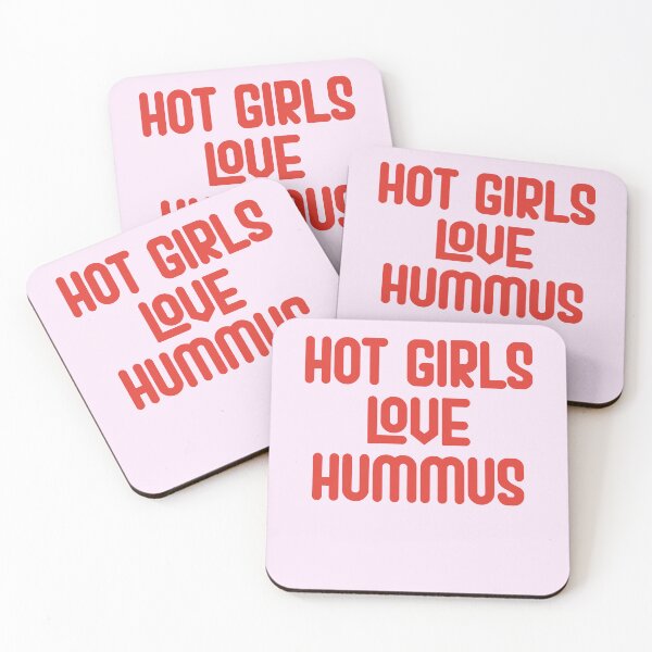 Item preview, Hot Girls Love Hummus - Red Bold Text designed and sold by Chubuter.