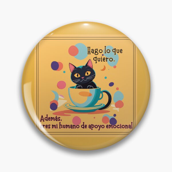 Item preview, Gato rebelde con taza de café. Diseño para Amantes de los Gatos designed and sold by FreeSoulLab.