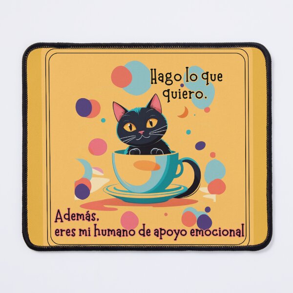 Item preview, Gato rebelde con taza de café. Diseño para Amantes de los Gatos designed and sold by FreeSoulLab.