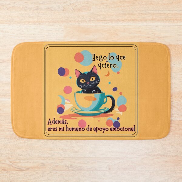Item preview, Gato rebelde con taza de café. Diseño para Amantes de los Gatos designed and sold by FreeSoulLab.