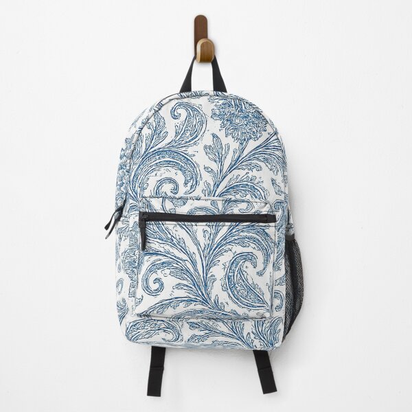 Item preview, Blue and White Vintage Paisley Floral Pattern – Classic Porcelain-Inspired Design designed and sold by Gold Turtle Lina.