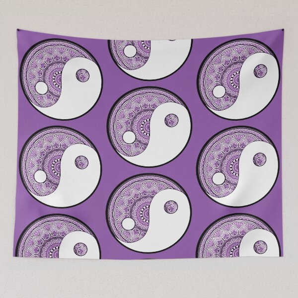 Item preview, Yin and Yang - Mandala in purple designed and sold by AnnabellaRh.