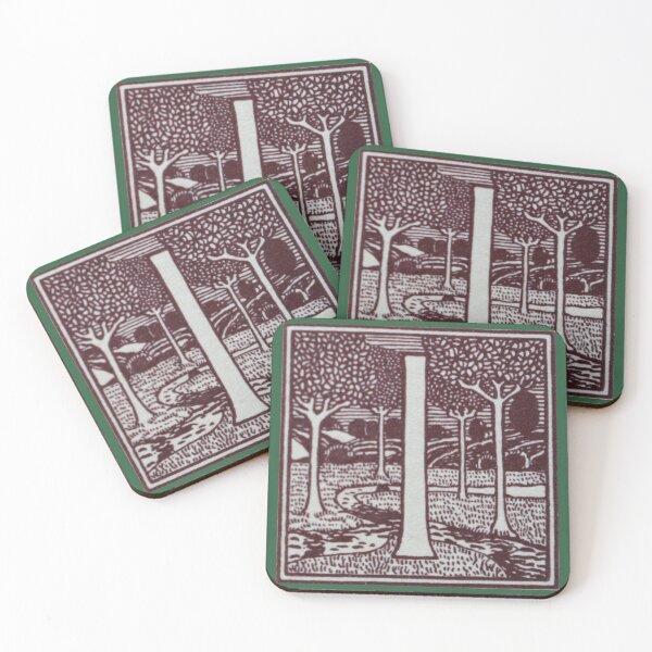 Item preview, Art by Mike Linocut and digitally edited, Alphabet Letter I, combinable designed and sold by allartbymike.