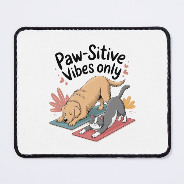 Item preview, Paw-sitive Vibes Only | Funny Yoga & Pet Lovers Design designed and sold by BunBuntheDog-.