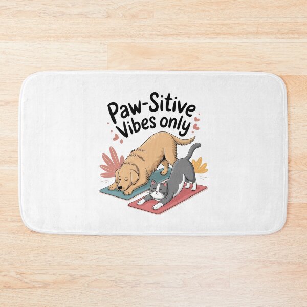 Item preview, Paw-sitive Vibes Only | Funny Yoga & Pet Lovers Design designed and sold by BunBuntheDog-.