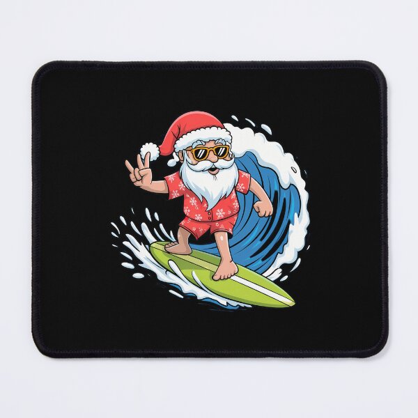 Item preview, Cool Surfing Santa designed and sold by tearbytea.