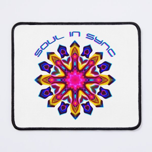 Item preview, SOUL IN SYNC – Mandala in bright colors with a spiritual message designed and sold by ArtanovaDigital.