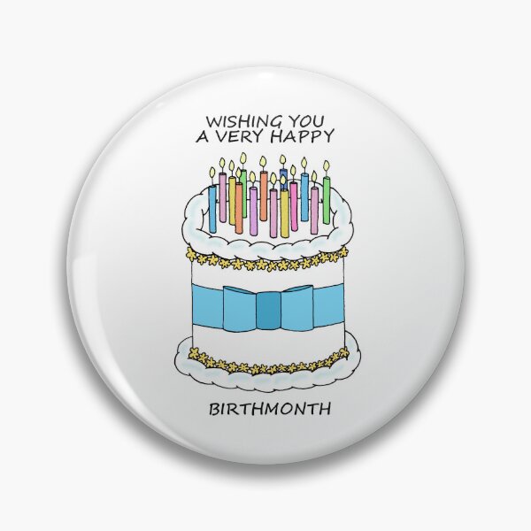 Item preview, Happy Birthmonth Cake and Candles designed and sold by KateTaylor.