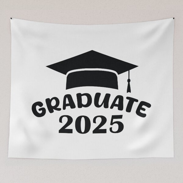 Item preview, Graduate 2025: Cap and Text Design designed and sold by Polarisofficial.
