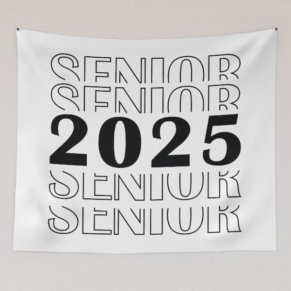 Item preview, Senior 2025: Graduation Design with Repeating Text designed and sold by Polarisofficial.