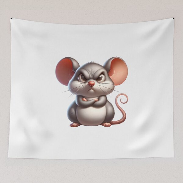 Item preview, Cute Angry Mouse designed and sold by artistevt.