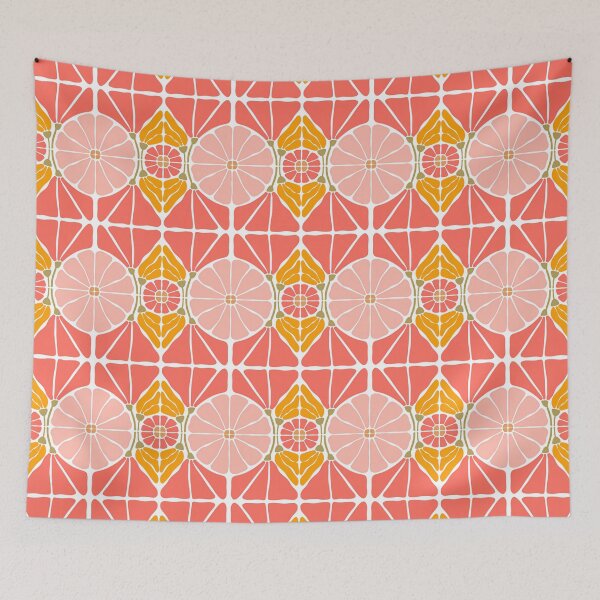 Item preview, Groovy bloom inspired by Matisse floral pattern design designed and sold by Clara Fruggeri.