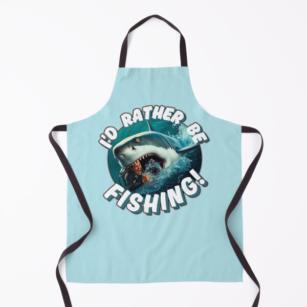 Item preview, I'd Rather Be Fishing - Shark Attack designed and sold by HauntedOpera.