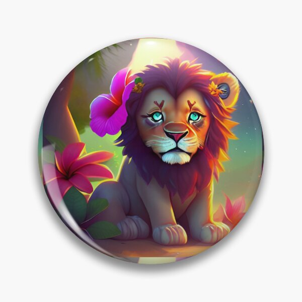 Item preview, A Cute Lion Cub with Beautiful eyes. designed and sold by MARIALOSA P.