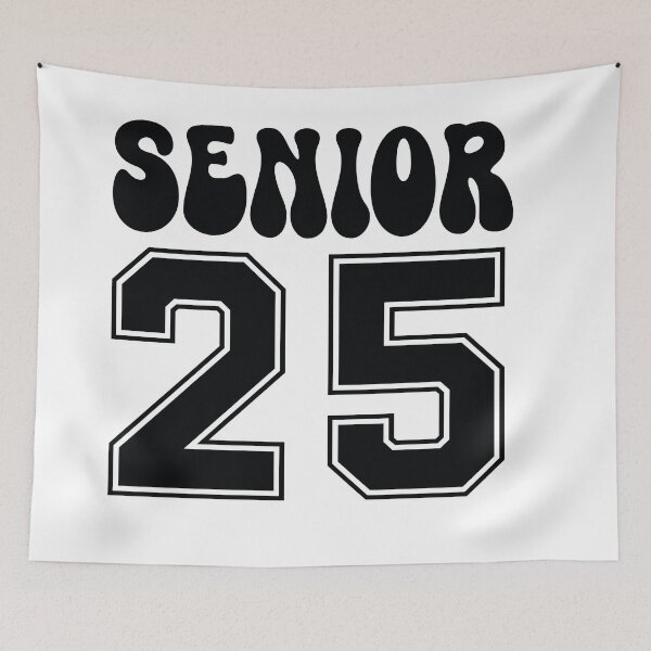 Item preview, Senior 2025: Graduation Design with Retro Typography designed and sold by Polarisofficial.