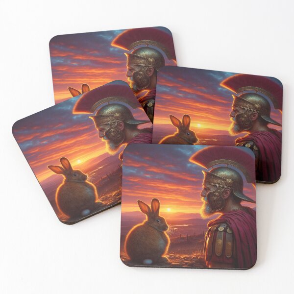 Item preview, Ancient roman soldier and cute rabbit  designed and sold by Dogandesighn.