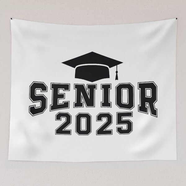 Item preview, Senior 2025: Graduation Design with Cap and Text designed and sold by Polarisofficial.