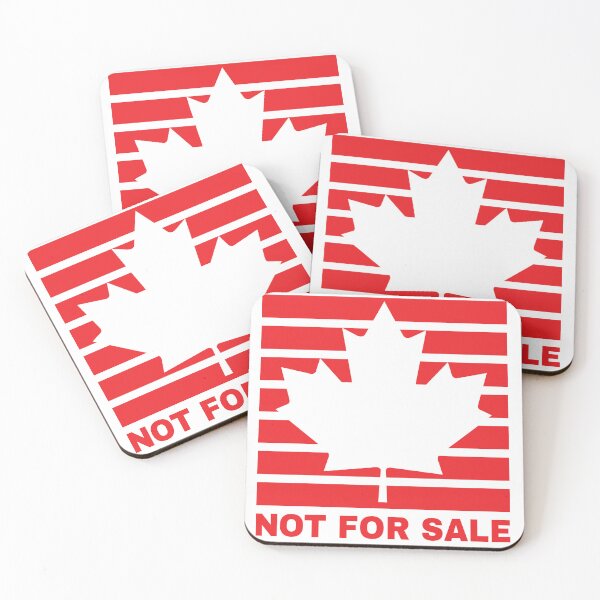 Item preview, Canada is Not for Sale - Patriotic Canadian Maple Leaf Flag Design - Anti-51st State Graphic - Red & White Stripes Art designed and sold by Prints-N-Tees.