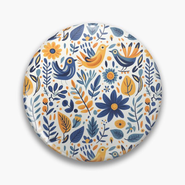 Item preview, Colorido bohemio escandinavo Hygge Arte popular Flores silvestres Patrón caprichoso designed and sold by BWDecorPattern.