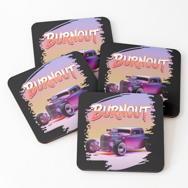 Item preview, Burnout - Classic muscle car - Street rods - Hot rod humor - American hot rod - Rat rods - Drag racing - Vintage car show designed and sold by JansenGS.