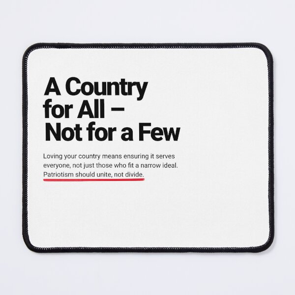 Item preview, A Country for All – Not for a Few designed and sold by Sunscape-Art.