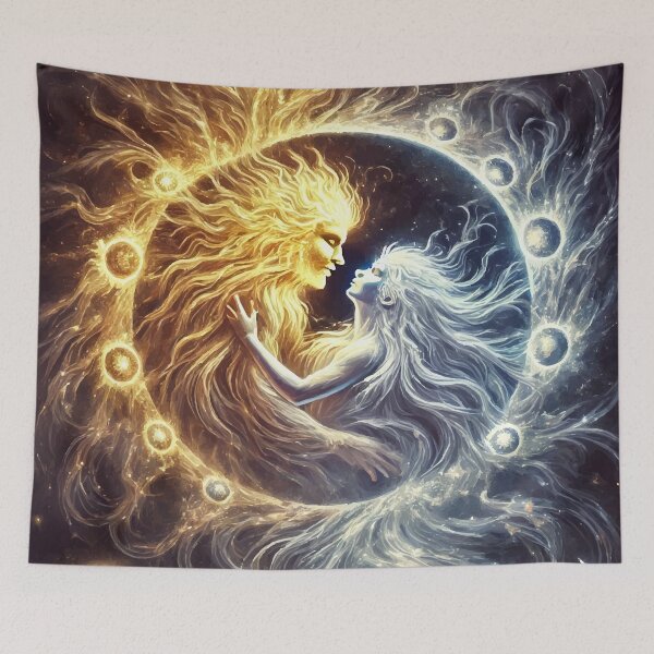 Item preview, Celestial Lovers – Dance of Sun and Moon designed and sold by AbstractAnom.