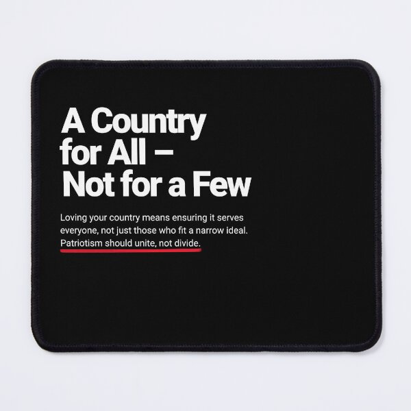 Item preview, Country for All – Not for a Few (White text) designed and sold by Sunscape-Art.