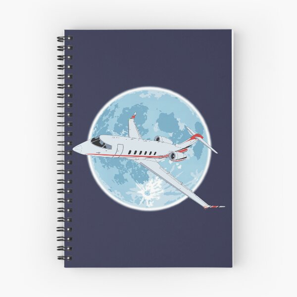 Item preview, Bombardier Challenger 350 Jet Night Flight Full Moon designed and sold by skye-studio.