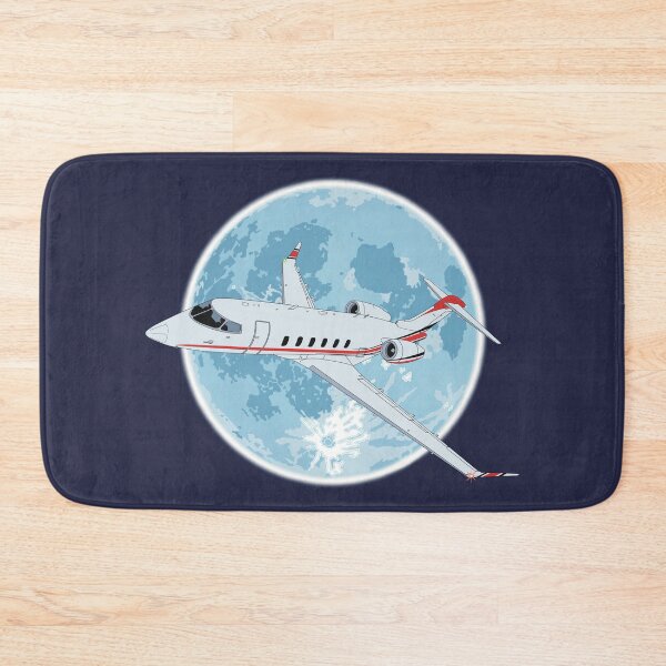 Item preview, Bombardier Challenger 350 Jet Night Flight Full Moon designed and sold by skye-studio.