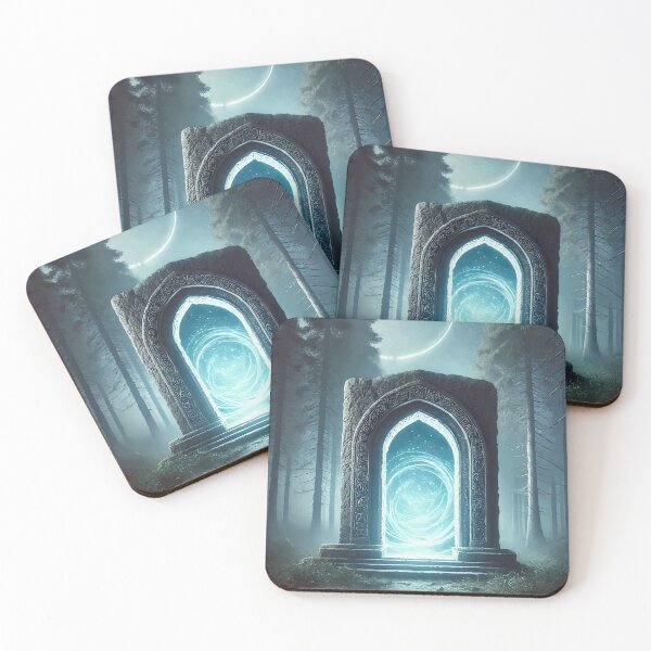 Item preview, Moonlit Portal – Gateway to the Unknown designed and sold by AbstractAnom.