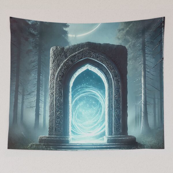 Item preview, Moonlit Portal – Gateway to the Unknown designed and sold by AbstractAnom.