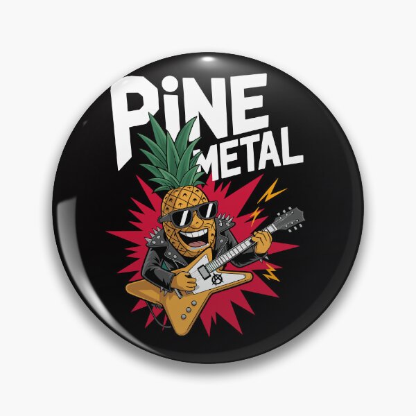 Item preview, Heavy Metal anarchy Pineapple – Rock Hard, Stay Juicy! designed and sold by paulo silveira.