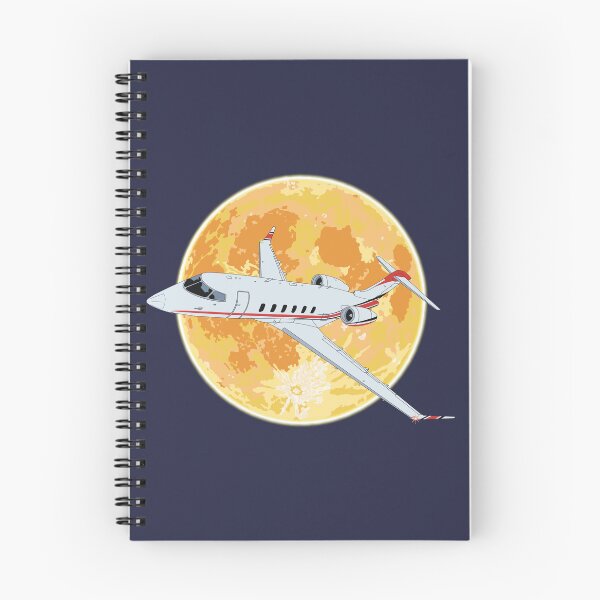 Item preview, Bombardier Challenger 350 Jet Night Flight Full Moon designed and sold by skye-studio.