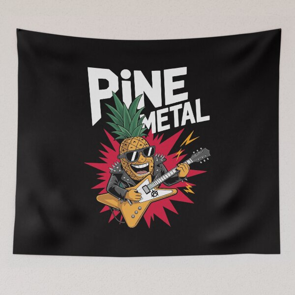 Item preview, Heavy Metal anarchy Pineapple – Rock Hard, Stay Juicy! designed and sold by paulo silveira.