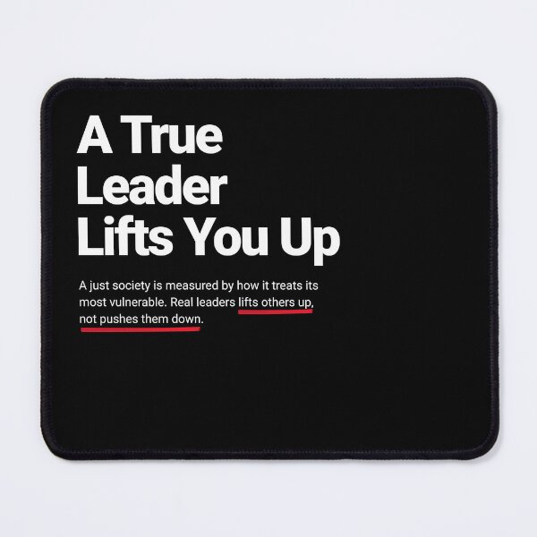 Item preview, A True Leader Lifts You Up (White text) designed and sold by Sunscape-Art.