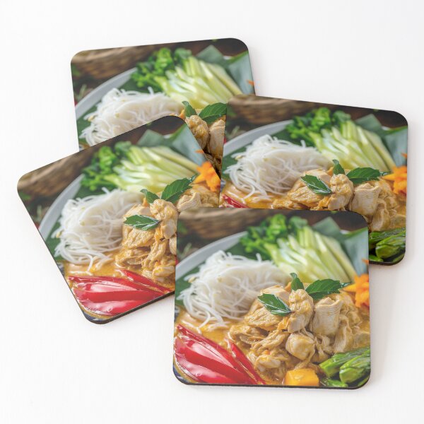 Item preview, Thai Chicken Curry with Rice Noodles (Khanom Jeen Gaeng Gai) designed and sold by TOOKTIKshop.