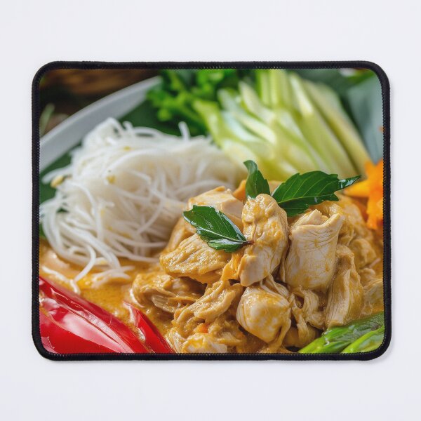 Item preview, Thai Chicken Curry with Rice Noodles (Khanom Jeen Gaeng Gai) designed and sold by TOOKTIKshop.