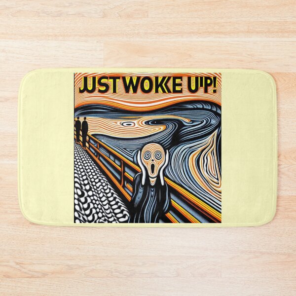 Item preview, Hypnotic Scream – Just Woke Up! Optical Illusion Meme Art designed and sold by Design by Anthony .