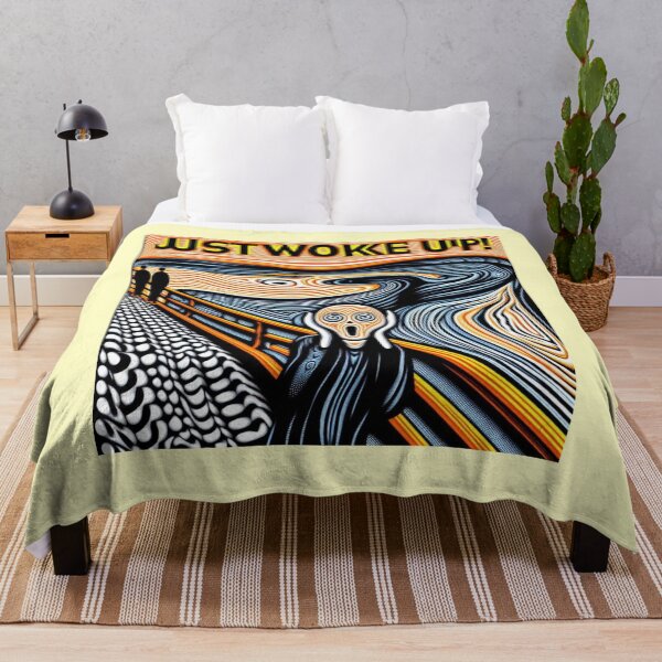 Item preview, Hypnotic Scream – Just Woke Up! Optical Illusion Meme Art designed and sold by Design by Anthony .