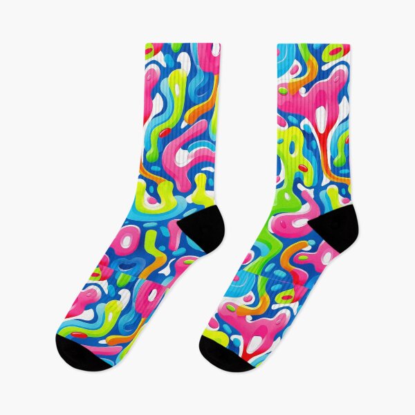 Item preview, Playful Neon Organic Blobs Art designed and sold by bardyshborys.