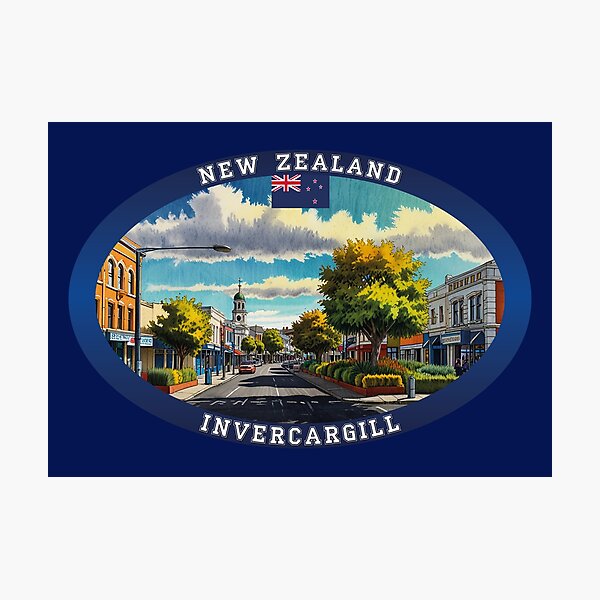 Item preview, Invercargill New Zealand Travel designed and sold by Thistle-TShop.