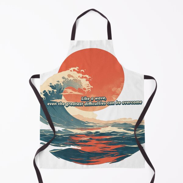 Item preview, like a wave, even the greatest difficulties can be overcome designed and sold by Kunst-Shirt.