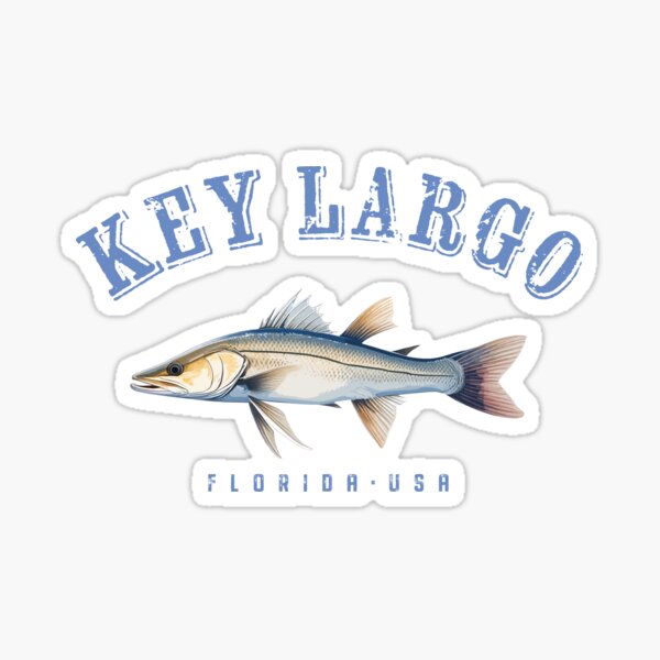 Item preview, Key Largo Florida Keys Snook Fishing Design designed and sold by Futurebeachbum.