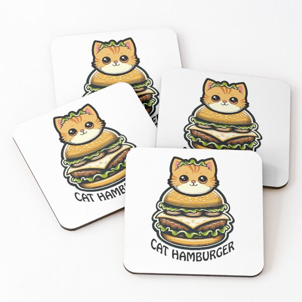 Item preview, Cat hamburger. designed and sold by KojourinArt.