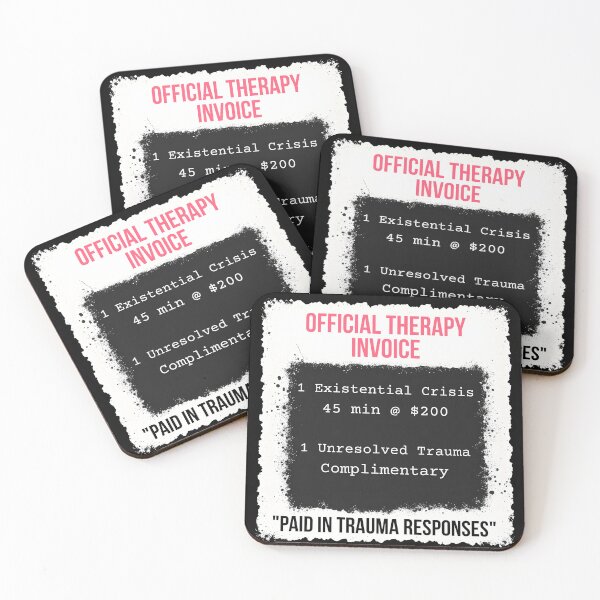 Item preview, Therapy Receipt T-Shirt Therapist Invoice Meme Tee designed and sold by BrushRushX.