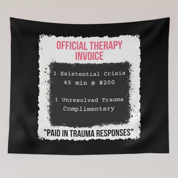 Item preview, Therapy Receipt T-Shirt Therapist Invoice Meme Tee designed and sold by BrushRushX.
