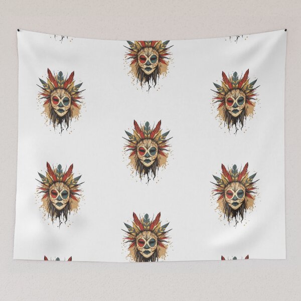 Item preview, Mystic Warrior Mask - Spirit of Duality designed and sold by MiszungART.